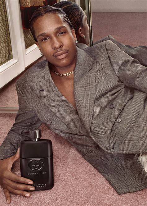 which rapper wears gucci guilty|A$AP Rocky, Elliot Page & Julia Garner: The New Faces Of .